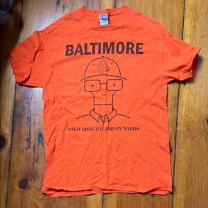 Baltimore 'Milo Goes to Camden Yards' Orange Graphic Tee